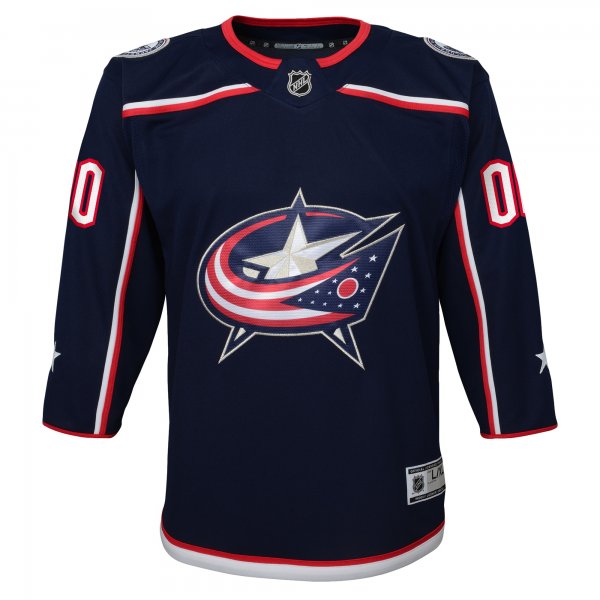 Youth Columbus Blue Jackets Navy Home Premier Custom Jersey