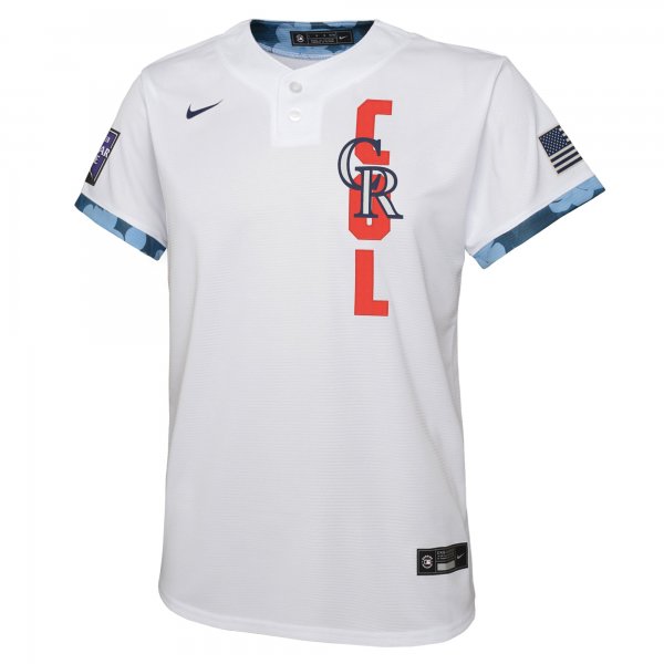 Youth Colorado Rockies Nike White 2021 MLB All-Star Game Jersey