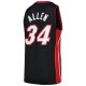 Men's Miami Heat Ray Allen Mitchell & Ness Black  2012/13 Hardwood Classics Swingman Jersey