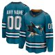 Men's San Jose Sharks  Teal Home Breakaway Custom Jersey