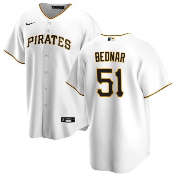 Men's #51 David Bednar Pittsburgh Pirates Nike Home White Jersey