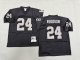 Men's Las Vegas Raiders #24 Charles Woodson Black Mitchell & Ness Jersey
