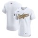 Men's Los Angeles Dodgers Nike 2025 Gold Collection Elite White Jersey