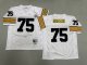 Men's Pittsburgh Steelers #75 Joe Greene White Jersey